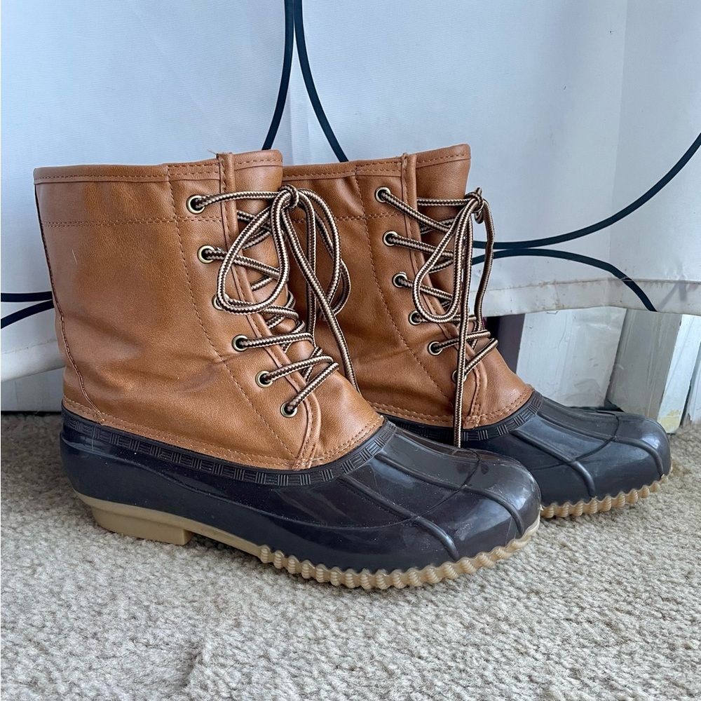 sugar | Brown Duck Boots | Fisherman Core | 8